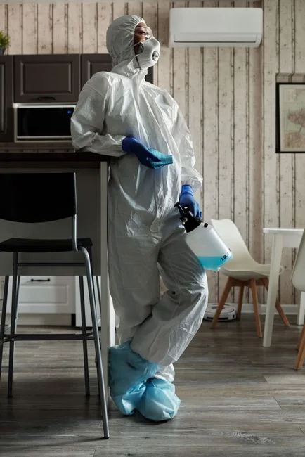 A vacuum and tools placed in a room in the middle of renovation, highlighting home improvement.